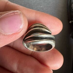 Elegant Vintage Sterling Silver Women's Ring